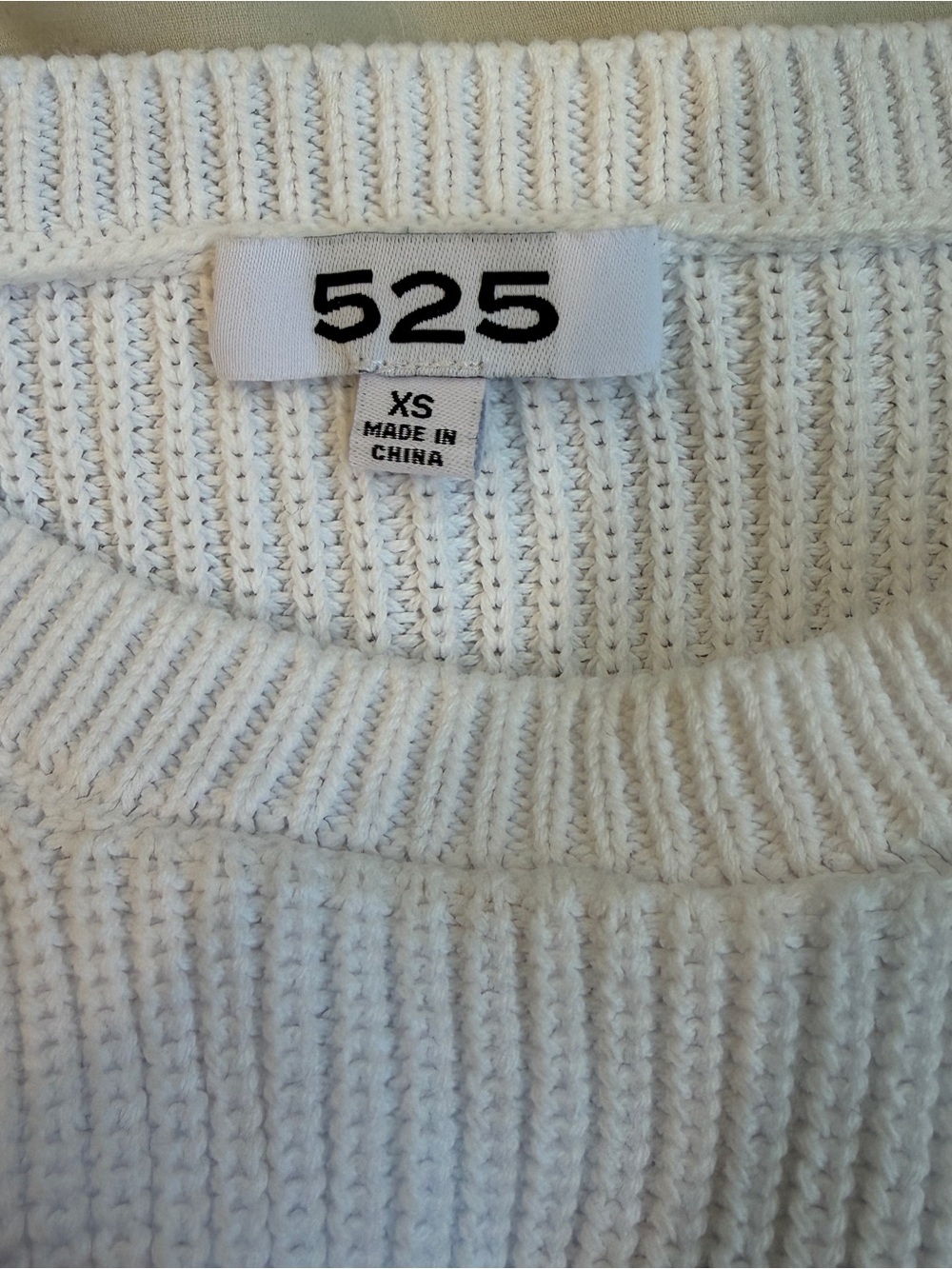 525 America EMMA: CREWNECK SHAKER STITCH COTTON SWEATER - Picture 8 of 9